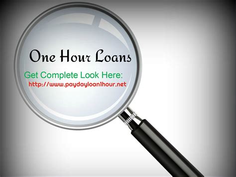 Loans In One Hour